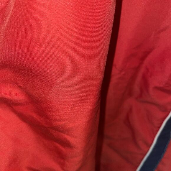 Speedo Swim Trunks Men’s Size 52 Red Blue Drawstring Inseam 9 Abrasions - Picture 4 of 12